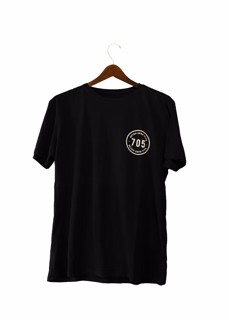Camiseta Oversized Preta Estampada